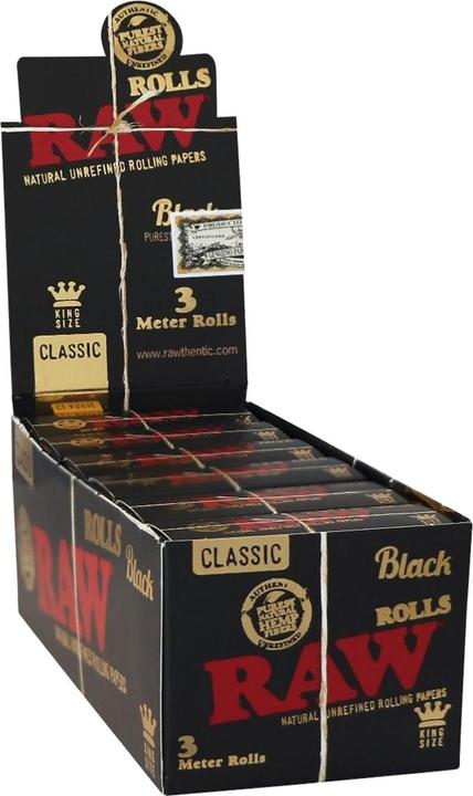 Image du produit RAW Black Classic Rolls King Size 3 m Box