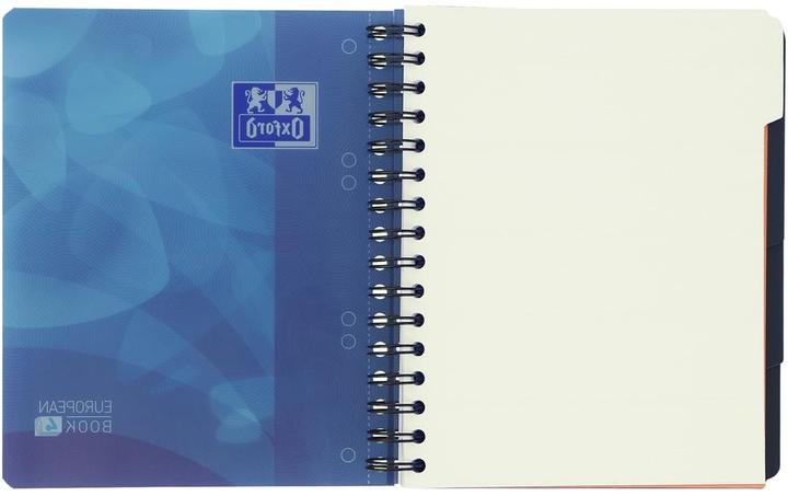 Image du produit Oxford School A5+ Couverture polypro Reliure Intégrale 6 Trous Projectbook Ligné 240 Pages Bleu Compatible (A5, À rayures, Couverture souple)