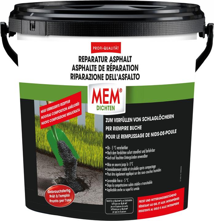 MEM Réparation de l'asphalte (10.40 kg, Grey)