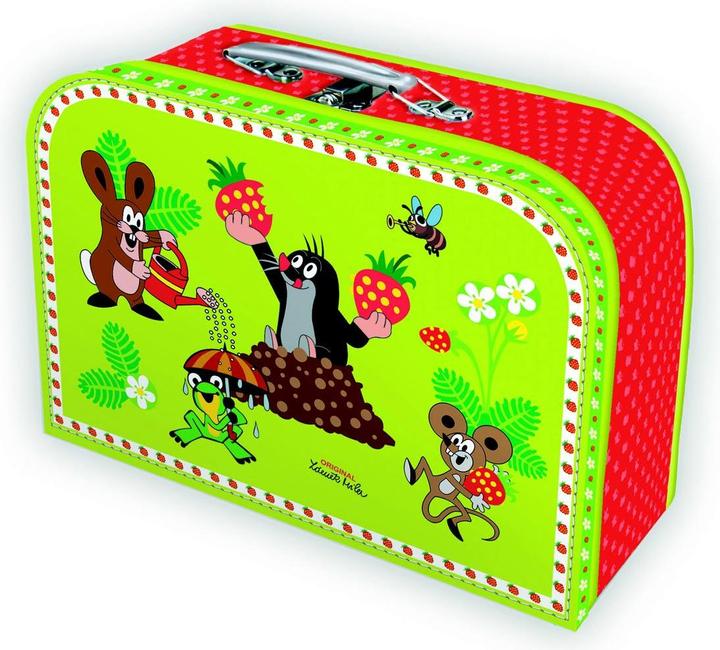 Image du produit Petite valise pour enfant "Taupe Fraise" 19x14 cm