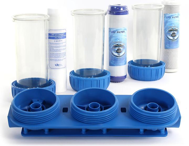 Image du produit Naturewater NW-BR10B4 3 étapes système filtre 32,89mm (1") filtre à sédiments, bloc charbon actif (3 x)