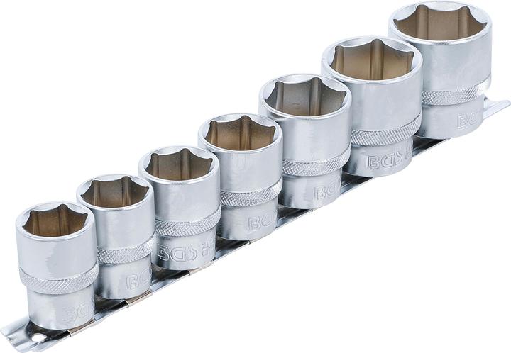 Productafbeelding BGS Doppenset, zeskant | aandrijving 12,5 mm (1/2") | SW 20 - 32 mm | 7... (12,5 mm)