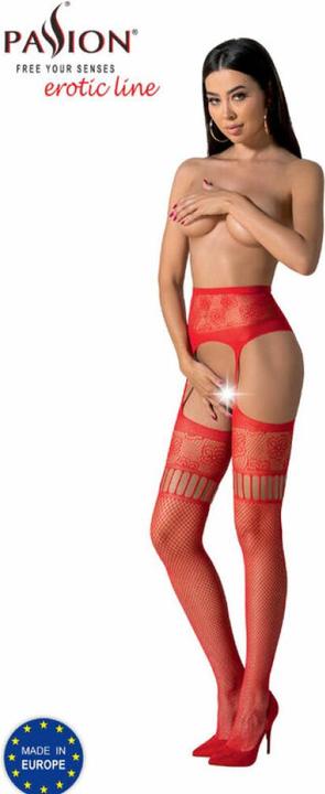 Produktbild Passion S030 Medias Con Liguero Rojo Talla Unica (One Size, Einzelpack)