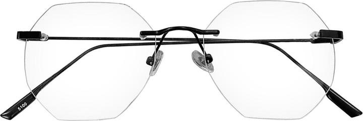JTI Anti-Blaulicht-Brille, ohne Rand - Schwarz