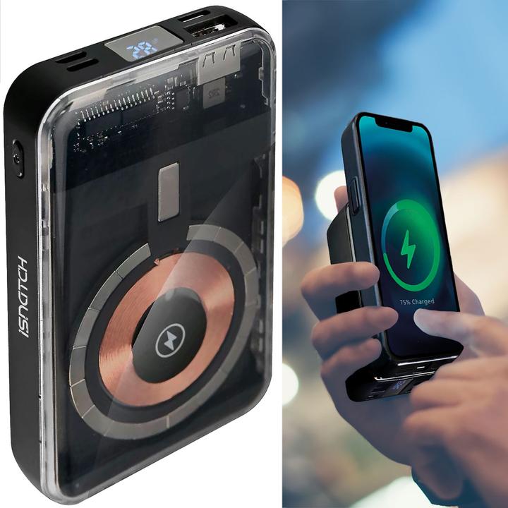 Produktbild Casativo Powerbank 10.000 mAh, MagSafe, LED-Anzeige, 3x USB (10000 mAh, 5 W)