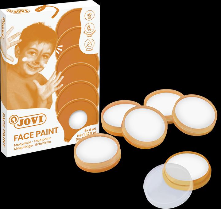Produktbild Jovi Fasching-Schminke Face Paint Creme Make up, 1 Dose mit 8 ml, weiss