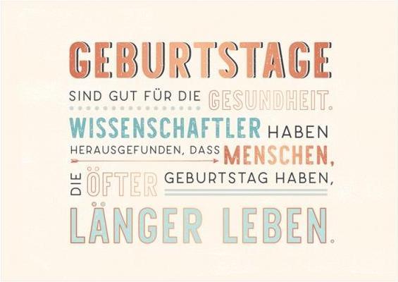 Produktbild Postkarte Vintage Art Geburtstage sind gut