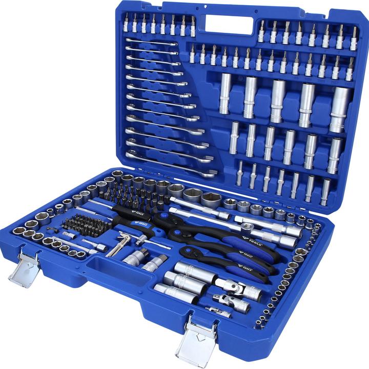 Produktbild Brilliant Tools Steckschlüssel-Satz, 216-tlg., 1/4, 3/8, 1/2 (3/8", 1/2", 1/4")