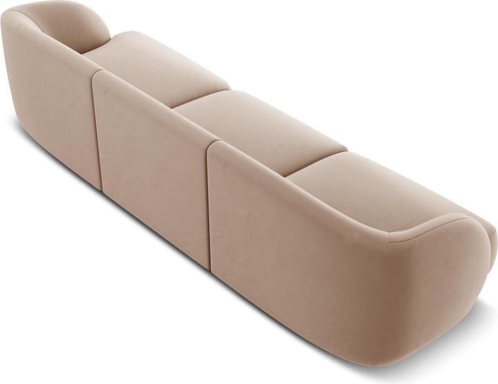 Image du produit Micadoni Canapé Velours, "Miley", 3 Places, 255x90x70Fabriqué en Europe (2 places, 3 places, 4 places)