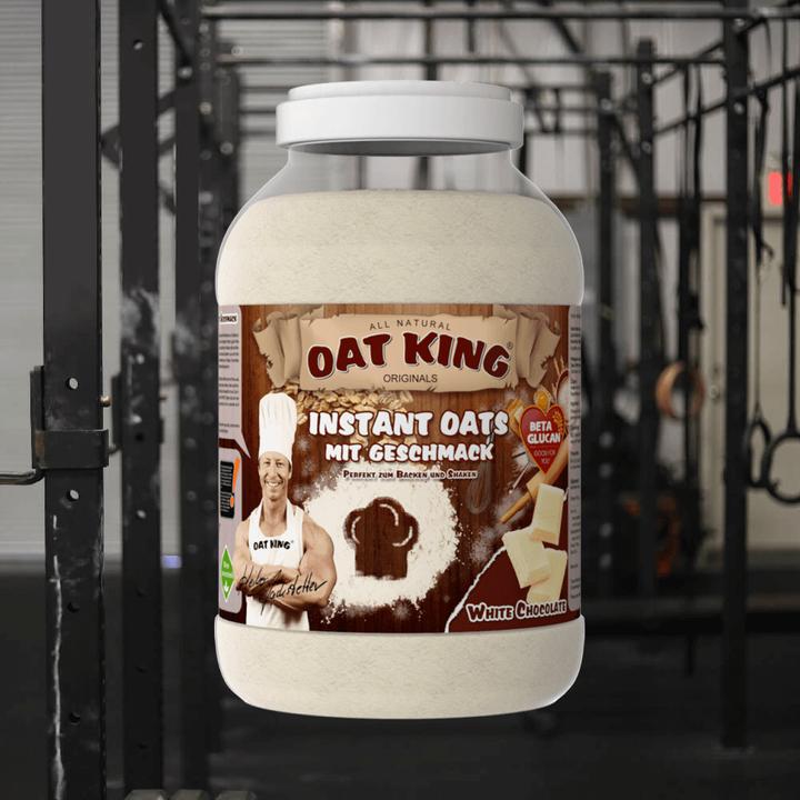Actual product image Oat King 100% wholemeal oat powder with flavouring (4000g tin) (White chocolate, 1 pcs., 4000 g)