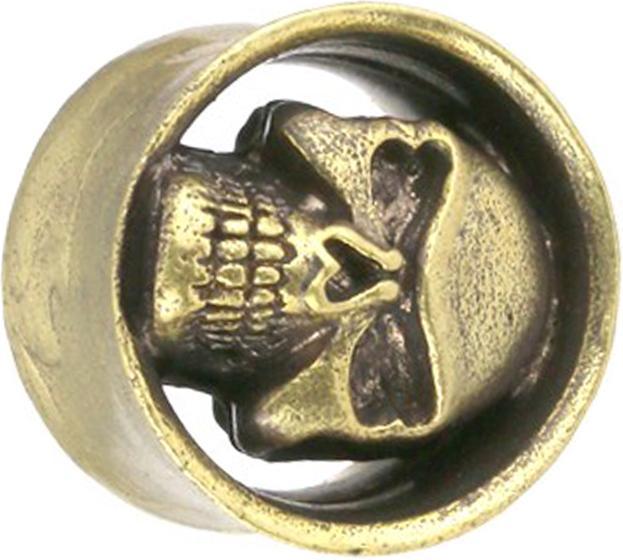 Immagine prodotto Star Piercing Teschio svasato placcato oro (Acciaio chirurgico 316L, Ottone)