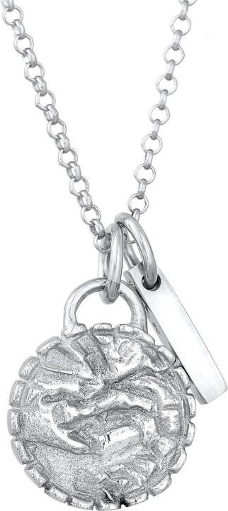 Produktbild Elli Halskette Plättchen Vintage Stab Element 925 Silber (925er Sterling Silber, 45 cm)