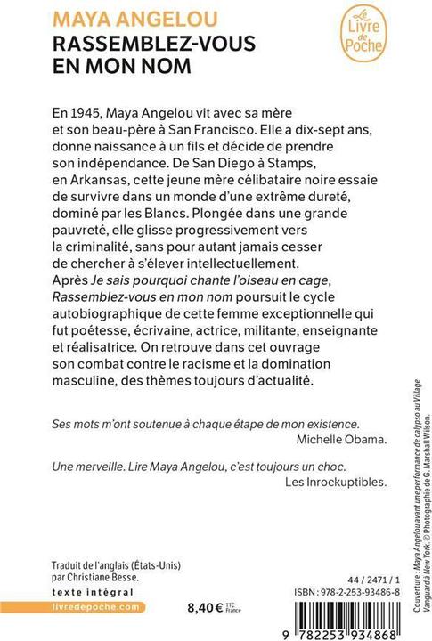 Image du produit Rassemblez-vous en mon nom (Français, Angelou Maya, 2023)