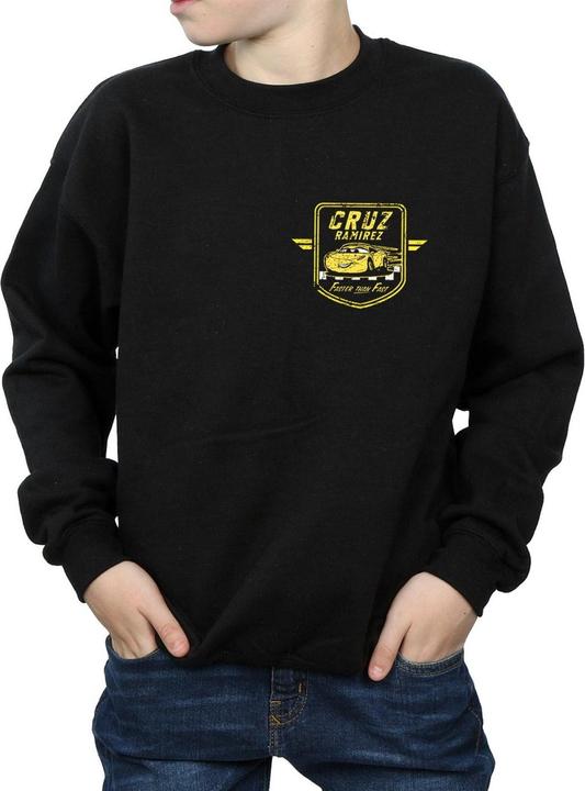 Actual product image Disney Boys Cars Cruz Ramirez Faux Pocket Logo Sweatshirt (128)