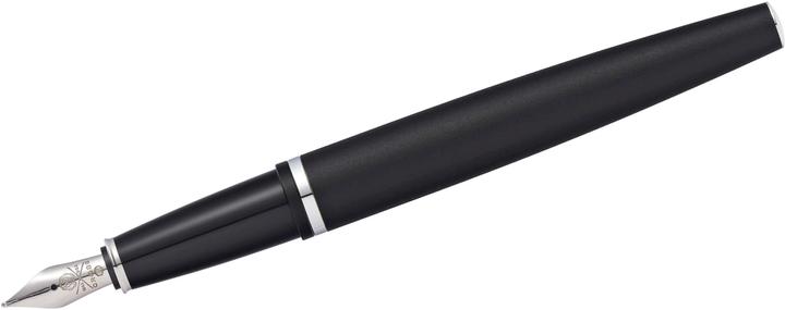 Actual product image Cross Calais Plume noir mat bec M acier (Black matte, 1 x)