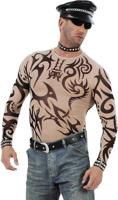 Actual product image Widmann Tattoo Shirt - Tribals (M, L)