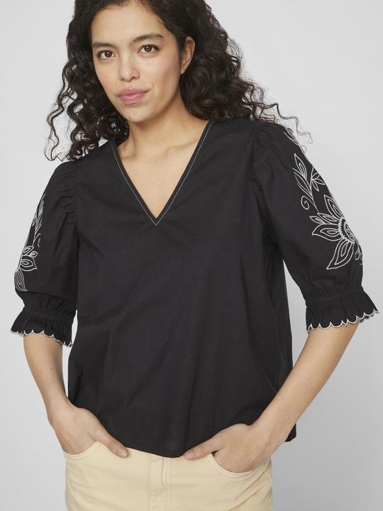 Image du produit Vila Haut décolleté en V avec manches courtes (36)