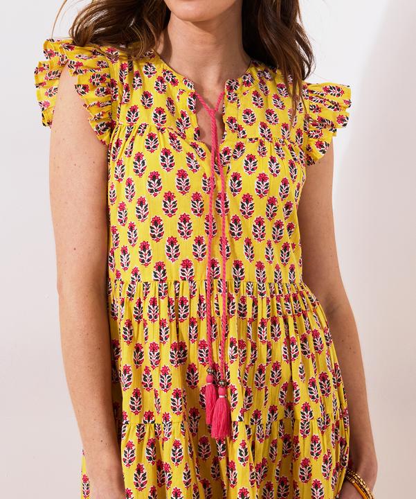 Produktbild Joe Browns Tassel Detail Floral Frilly Sleeve Mini Dress (12)