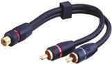Actual product image Goobay Audio Y-adapter cable stereo, OFC (0.20 m)