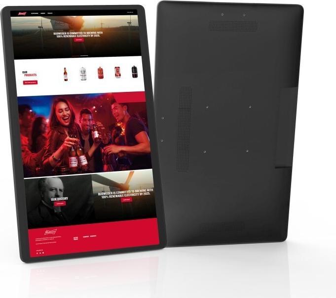 Immagine prodotto Allnet Display ad alte prestazioni da 35,60 cm (14"), Android 12, RK3588, NFC, PoE, HDMI In, colore nero (14", 128 GB, Nero)