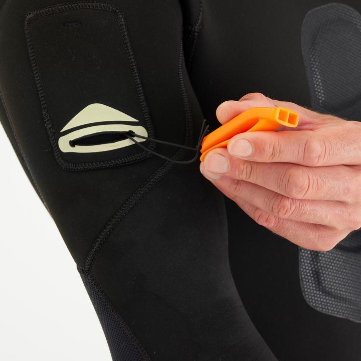 Image du produit Subea Veste chasse sous-marine néoprène refendu 7mm homme, SPF 900 noir (7 mm, M)