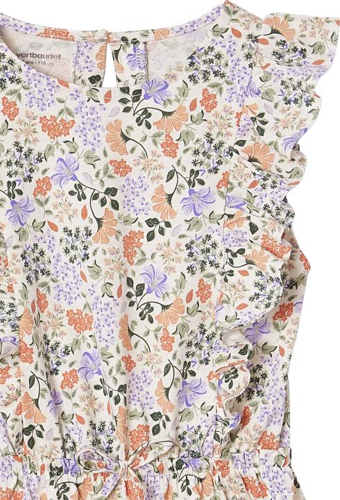 Image du produit Vertbaudet Bedrucktes Mädchen Jerseykleid mit Volantärmeln (92)