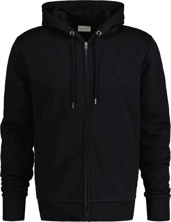 GANT Regular Tonal Shield Full Zip Hoodie