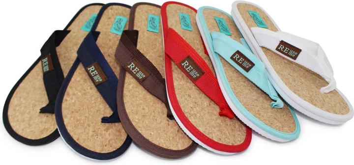 Produktbild ReUseMe Flip Flops mit Kork Innensole (36)