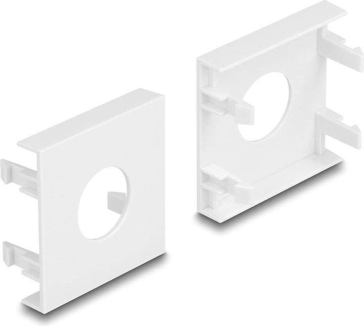 Immagine prodotto Delock Easy 45 copertura del modulo foro di taglio Ø 19,2 mm, 45 x 45 mm 5 pezzi bianco