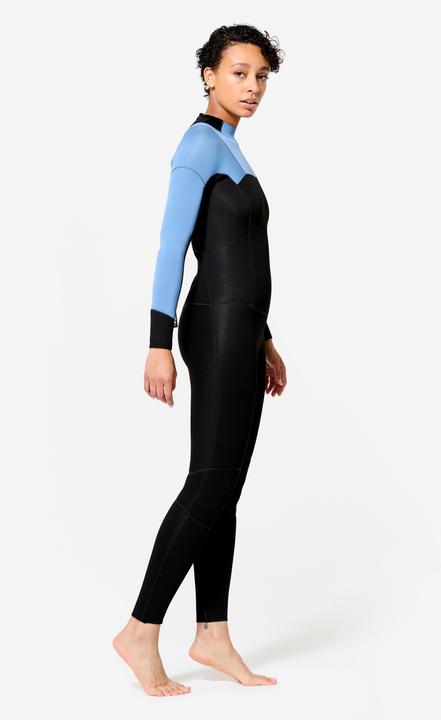 Image du produit Olaian Combinaison surf 500 Femme 3/2 Backzip - Noir et bleu (3,5 mm, XS)