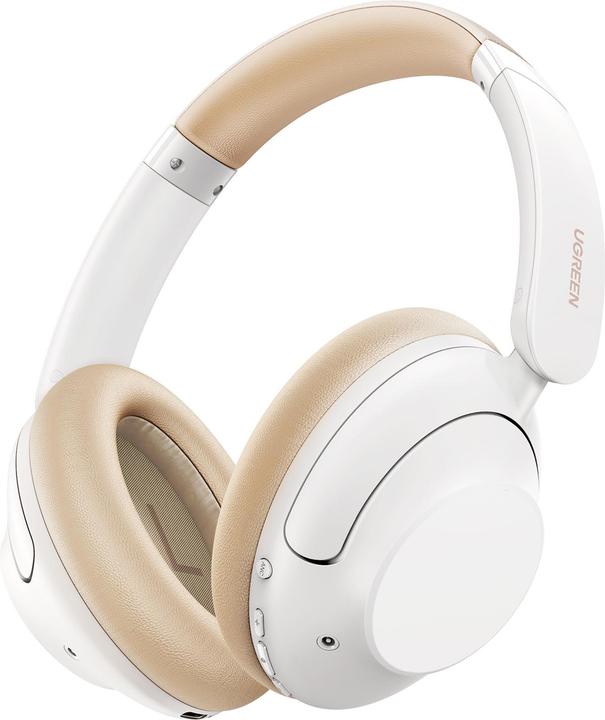 Ugreen Sluchawki Sluchawki bezprzewodowe HP202 HiTune Max5 Hybrid ANC (biale) (90 h, Cable)