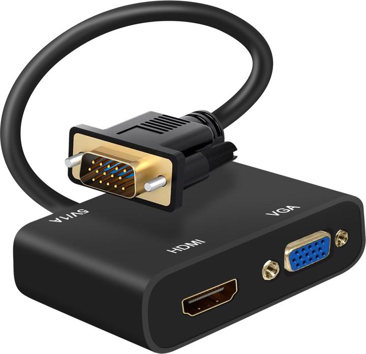 Immagine prodotto Avizar VGA / HDMI + VGA con connettore da 3,5 mm (HDMI, VGA, 2 cm)