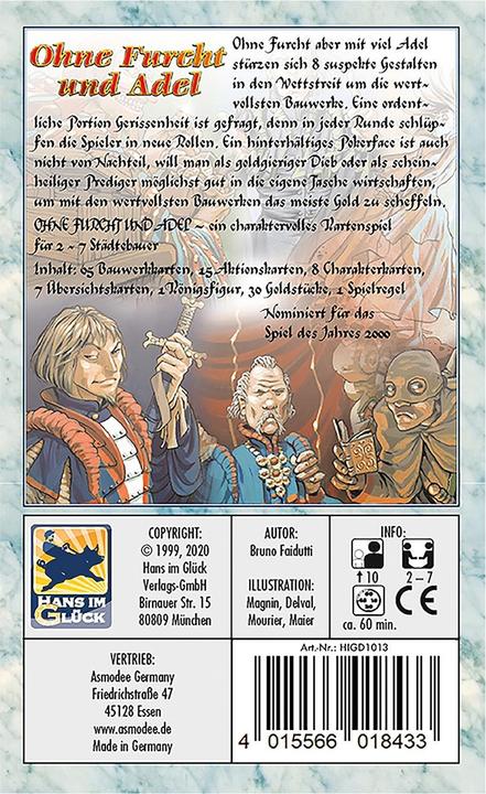 Produktbild Hans im Glück Ohne Furcht und Adel (d) (Deutsch)