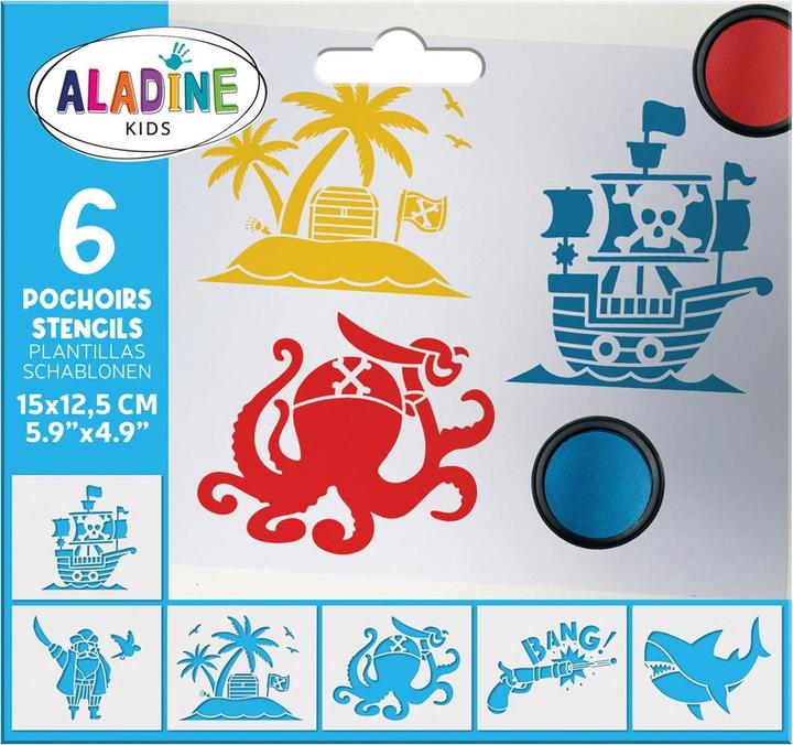 Image du produit Aladine Pochoirs Pirates (MQ6)