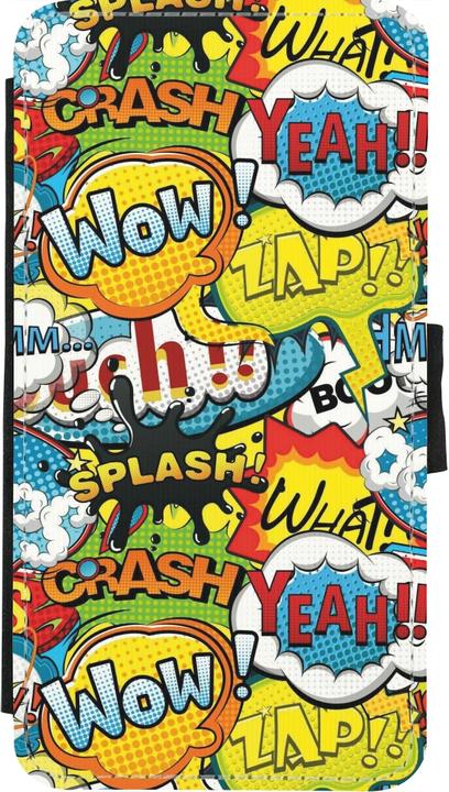 Actual product image PhoneLook Coque Wallet noir Cartoons slogans (Apple iPhone X)