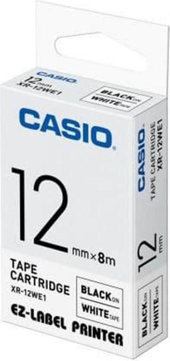 Produktbild Casio Black on White 1 Pack 12mmx8m