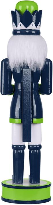 Actual product image Foco Seattle Seahawks NFL Nutcracker Wooden Figure 35Cm
