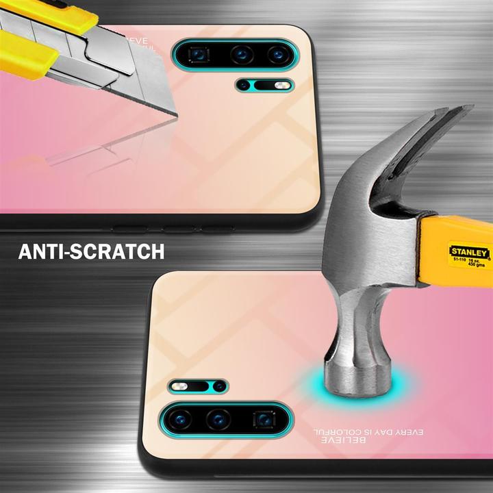 Produktbild Cadorabo TPU 2 Farben Glas Cover (Huawei P30 Pro)