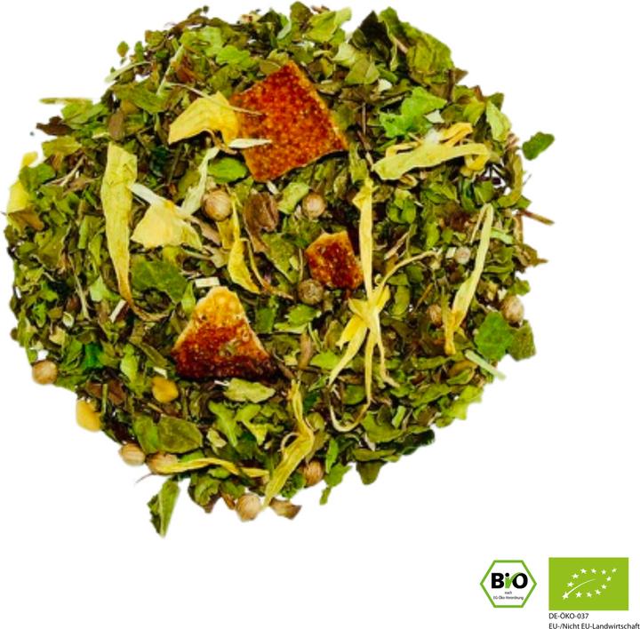 Actual product image Urban Tea Factory Mighty Mint Lover - Mint tea blend with mandarin - organic glass