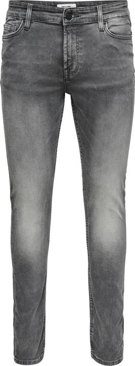 Actual product image Only & Sons ONSLoom Slim Zip Sweat Grey Slim Fit Jeans (32)