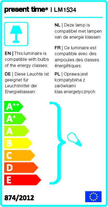Etichetta energetica Leitmotiv Soffiato (E27)