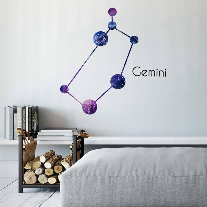 Image du produit Trenddeko Constellation Gemini - Gémeaux (50 x 35 cm)