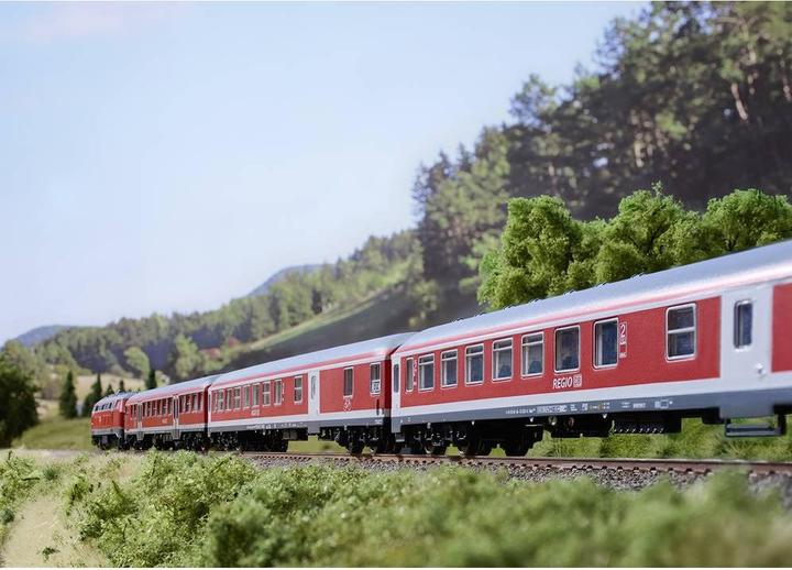 Produktbild MiniTrix 18258 N 2er-Set Personenwagen RE 7 Freizeitexpress Murgtäler der DB AG (Spur VI)