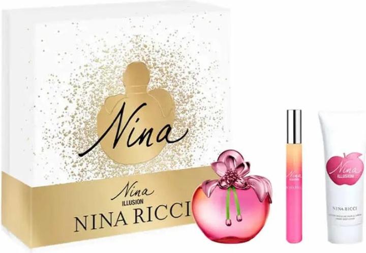 Produktbild Nina Ricci Nina Illusion Eau De Parfum Spray 80ml Set 3 Stück (Eau de Parfum, 80 ml)