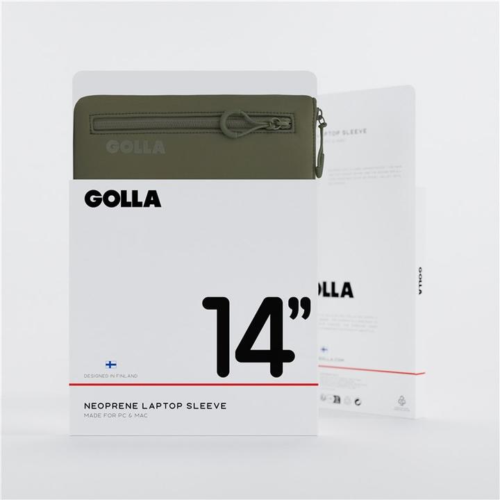 Produktbild Golla Set aus Rucksack und Laptop-Sleeve 14 Zoll, Grün
