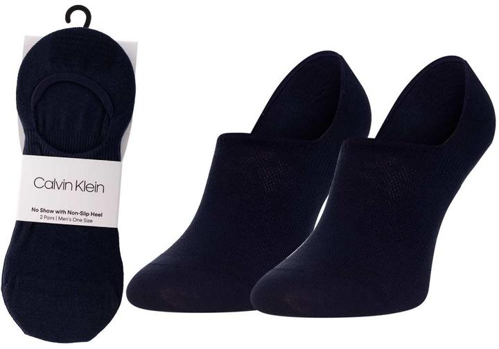 Image du produit Calvin Klein Chaussettes Hommes No Show (2 Pack) Liner Socks, Navy, ONE Size (lot de 2, 40 - 46)