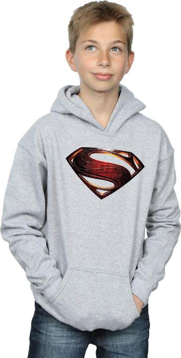 Actual product image Boys Justice League Movie Superman Emblem Hoodie (116)