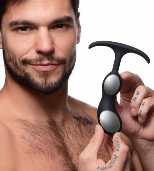 Actual product image Heavy Hitters Premium Silicone Weighted Prostate Plug - Medium