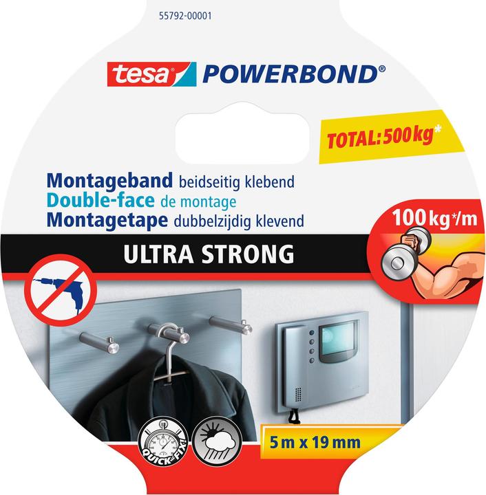 Image du produit tesa Powerbond ULTRA STRONG ruban de montage double face (19 mm)