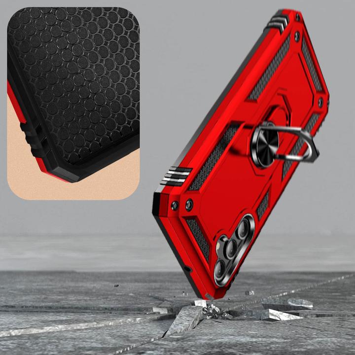 Actual product image Avizar Shockproof Mobile Phone Case with Ring Series (Samsung Galaxy A24)
